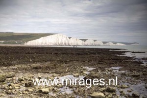 Seven Sisters cliffs near Eastbourne and Seaford, East Sussex. England, UK.